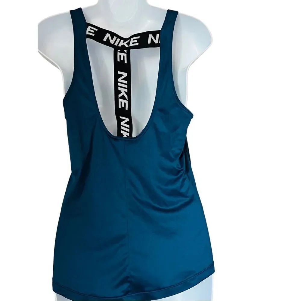 Nike Dri Fit Victory Elastika Training Teal Tank Top sz S